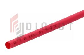 Rurki termokurczliwe, rurka termokurczliwa 1,5mm/1m czerwone