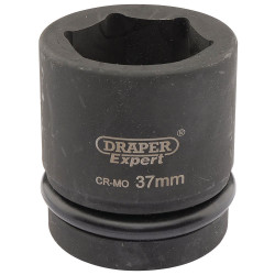 Draper Expert 05117 Expert 37mm 1&quot; Square Drive Hi-Torq&#xAE; 6 Point Impact Socket