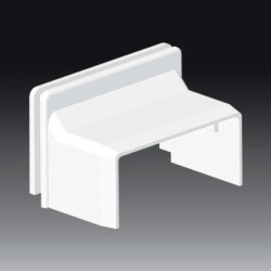 Pokrywa przepustowa bezhalogenowa dla kanałów LHD 40X20HF biała 8639HF_HB