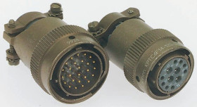 Złącze wielostykowe przemysłowe 26-pinowe Miniaturowe Montaż na kablu Wtyczka ITT Cannon