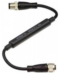 Pepperl+Fuchs 257642 Złącze konfekcjonowane czujnika/aktuatora V19-G-EMV-BK0,3M-PVC-V19-G, piny: 8, 0.25 m, 1 szt.