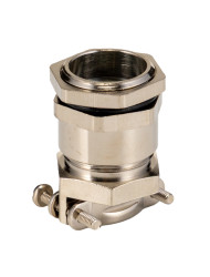 Dławnica kablowa gwint PG11 mosiężna min. średnica kabla 8mm max. średnica kabla 12mm +80°C IP55