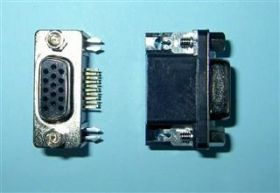 DSUB-15F-HD-RA GN.DRUK KĄTOWE TRÓJRZĘDO