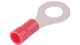 Końcówka Kablowa Izolowana Oczkowa Cu M5 100Szt Czerwona Okr5