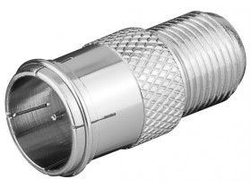 Adapter F: wtyczka F (quick) gniazdo F cynkowa wtyczka adaptera