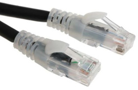 Kabel kategorii 6, Czarny, Wtyk RJ45/męski RJ45dł.: 3m, mat. koszulki: LSZH
