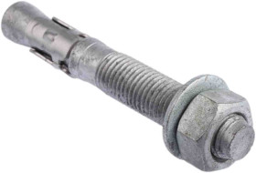 Śruba kotwiąca dł 110mm M16 Stal wysokowęglowa Ø 16mm RS PRO Śruba przelotowa ocynkowana