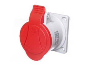 Gniazdo wtykowe izolacyjne tablicowe 32A/4p/400V GTP-32A-4 gniazdo siłowe proste 921836 ELEKTROMET