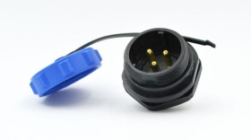 SP2112/P3 wtyk na obudowę 3-pin, 500V / 30A