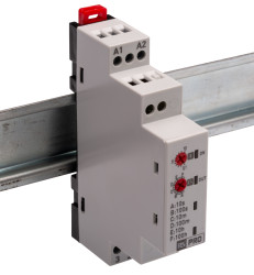 Timer Relay Szyna DIN 12 → 240V ac SPDT 3-stykowy RS PRO SPDT 0.1 → 100h 1 funkcyjny