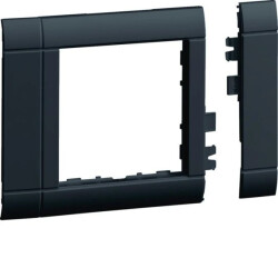 Tehalit.WA Maskownica 80mm 1-kr 55x55mm PC-ABS bezhalogenowy czarny GR0800A9011