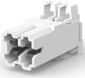 Socket header, 2 pole, pitch 5 mm, straight, black, 1-284338-1