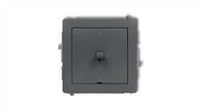 Deco Łącznik Dwubiegunowego W Stylu Amerykańskim Grafitowy Mat 28Dwpus-9