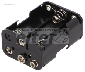 Pojemnik na baterie R6 AA 6szt z wyj. na 6F22