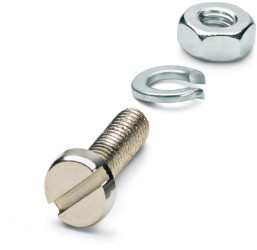 Screw kit, screw M3x10, spring washer, nut for basic enclosure, 0708263