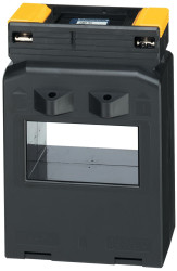 Przekładnik prądowy prąd wej 500A Socomec prad wyj 5 A otwór 84 x 34mm Przewód drążkowy