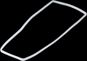 Seal, ABS, (L x W x H) 168 x 74.4 x 35.4 mm, black, for SMART-CASE XL Vers. II/Vers. III/Vers. IV/Vers. V, A9168002