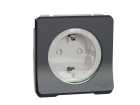 MUREVA STYL Gniazdo schuko IP55 antracyt MUR36134 SCHNEIDER ELECTRIC