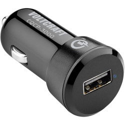 VOLTCRAFT VC-11507505 CQCP-3000 USB charger Black Car HGV Quick Charge 3.0