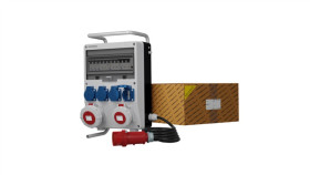 Rozdzielnica Budowlana Na Stojaku Z Kablem Td-S/Fi Skhu 32A 16A Ip67 4X230v...