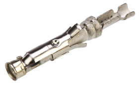 Końcówka pinowa 16 Żeński Połączenie zagniatane 21mm Montaż na kablu 26 → 24 AWG