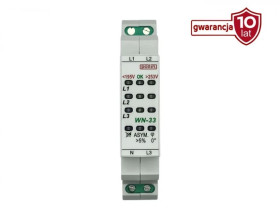 Wskaźnik napięcia 3-fazowy 195-253V AC wielofunkcyjny WN-33