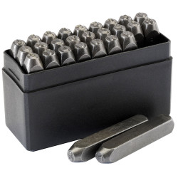 Draper 37335 1/4&quot; A-z Letter Stamp Set