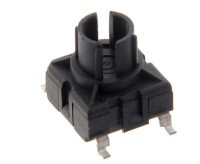SMD9TM3FS Mikroprzełącznik SMD 9.7 x 9.7 mm h=5.9 mm - wodoodporny IP67, czarny