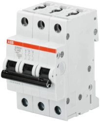 Wyłącznik nadprądowy 3P char. C 1.6A 10kA AC S203M-C1.6 2CDS273001R0974