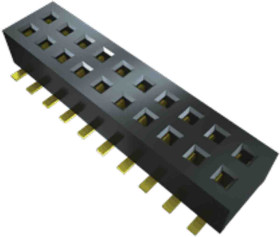 Gniazdo PCB 10 -pinowe 2 -rzędowe raster: 1.27mm typu płytka – płytka Pionowy SMD