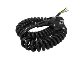 KABEL SIECIOWY SPIRALNY 3x1 Z WT.KĄTOWĄ.
