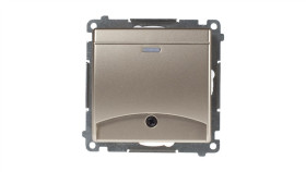 Simon 54 Łącznik Hotelowy Z Podświetleniem Złoty Mat Dwh1.01/44