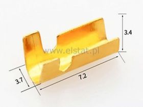 Łącznik przew. kształt U; 1,5mm2; mosiądz (10)1/2