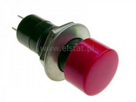 Przełącznik chwilowy; NO; czerwony; fi=16; 1z; 3A