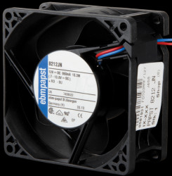 929 2910 002 Axial fan, 12V DC, 80 x 80 x 38 mm, rpm: 8400