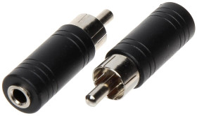 Adapter Cinch / Jack 3.5 mono C-W/J-G3.5M