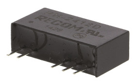 Przetwornica DC-DC, 1W, Uwe 21,6 → 26,4 V DC, Uwy ±12V dc, Iwy ±42mA, Recom