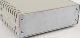 Aluminum enclosure, (L x W x H) 61 x 180 x 124 mm, gray (RAL 7046), IP30, 1402BV