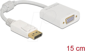 61007 Adapter DisplayPort 1.2 male to VGA female Passive white