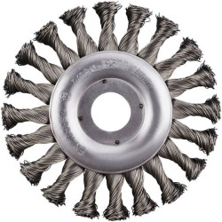 Rhodius 304021 SRBZ Round Brush 115x12x23mm Steel Wire for Grinders