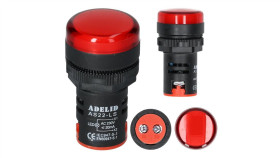 Lampka Kontrolna Sterownicza Czerwona Led Fi:22