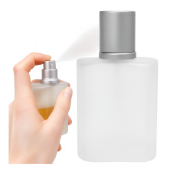 Butelka Szklana Na Perfumy Z Atomizerem 30ml Matowa Mleczna