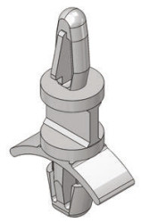 Wspornik słupkowy PCB FLCBS-06-01, Ø 4mm, H 9.5mm, 14.2mm , materiał: Nylonowe, Essentra