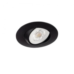 Oprawa downlight LED FIZU CCT B 4W max 370lm ciepła/neutralna/zimna 3000-6500K IP44/20 regulowana 30st. czarny 39260