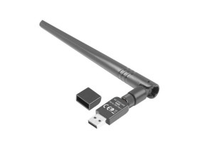 Bezprzewodowa karta sieciowa wifi lanberg nc-0300-wie usb 2.0 n300 1 wewnętrzna +1 zewnętrzna antena NC-0300-WIE