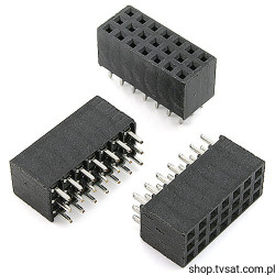 SSQ-107-01-F-T Socket 3 x 7 Pin THT SAMTEC