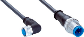 Złącze i kabel Złącze A M8 liczba rdzeni 3 długość 1m Rodzaj A Żeńskie Złącze B Złącze M12
