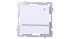 Sonata Łącznik Krzyżowy Z Podświetleniem Niebieskim Biały Mat Łp-4Rs/M/75