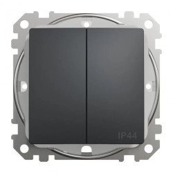 Łącznik świecznikowy IP44, czarny antracyt, Sedna Design i Elements SDD214105