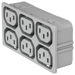 Schurter 3-103-874 Złącze męskie IEC złącze żeńskie proste Łączna ilość styków: 18 10 mA biały 1 szt.